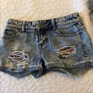 Denim shorts